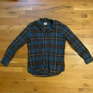 L.L. Bean Men's Plaid Shirt - Blue, Green, and Red